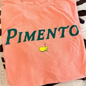 Masters Tournament Pimento T-Shirt Coral Augusta Golf Tee XXL Authentic
